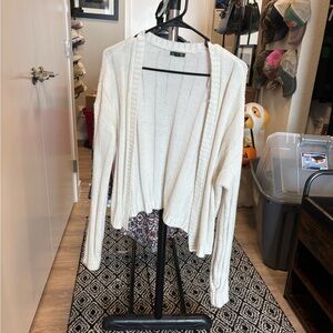 Wild Fable Cream Open-Front Cardigan